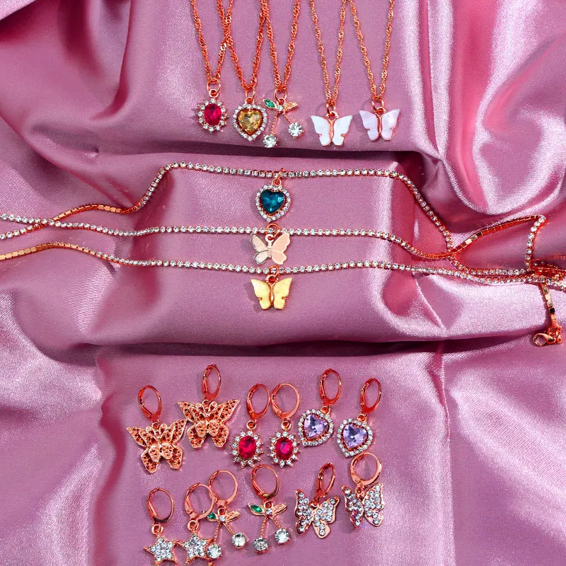 JJFOUCS Hollow Butterfly Star Drop Earrings for Women Girls Hot Sale Gold Color Cherry Geometric Crystal Earring Fashion Jewelry
JJFOUCS Hollow Butterfly Star Drop Earrings for Women Girls Hot Sale Gold Color Cherry Geometric Crystal Earring Fashion Jewelry