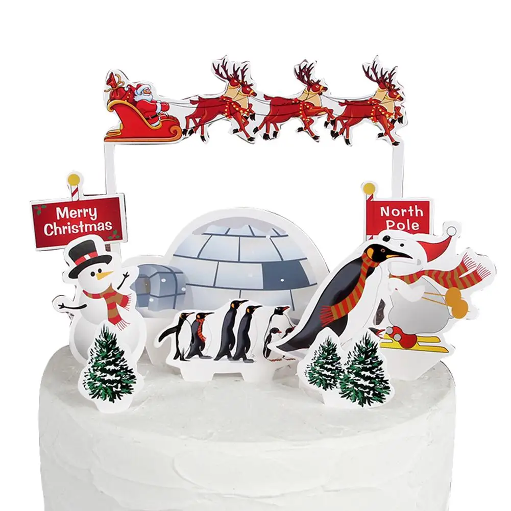 Christmas Durable Cartoon Snowman Elk Tree Non-toxic Cake Topper Kit Birthday Wedding Xmas Party Decoration
Christmas Durable Cartoon Snowman Elk Tree Non-toxic Cake Topper Kit Birthday Wedding Xmas Party Decoration