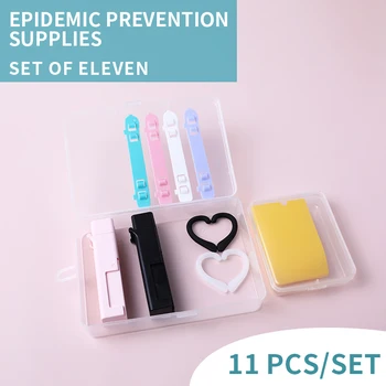 11 Pcs/set of Anti-epidemic Artifact Anti-various Silicone PE Mask Storage Hook Buckle Ear Grips Family Pack Health Care
11 Pcs/set of Anti-epidemic Artifact Anti-various Silicone PE Mask Storage Hook Buckle Ear Grips Family Pack Health Care
