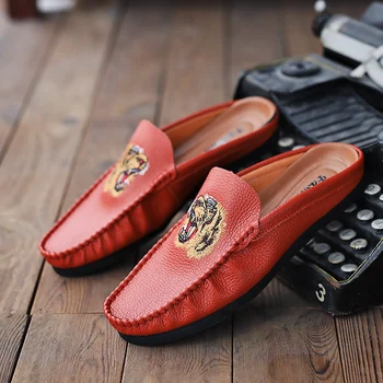 Popular Casual Summer Shoes Men Half Drag Loafers Shoes Mens Black Luxury Brand Flats Shoes For Men Fashion Youth Half slipper
Popular Casual Summer Shoes Men Half Drag Loafers Shoes Mens Black Luxury Brand Flats Shoes For Men Fashion Youth Half slipper