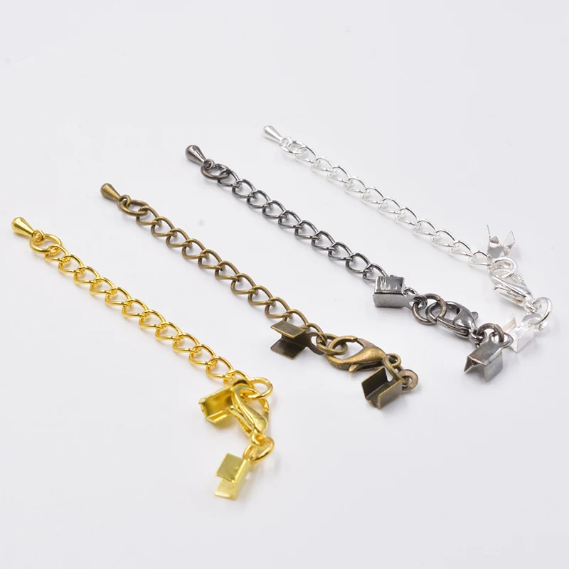 20pcs 50/70mm Flat Leather Clips Cord Lobster Clasps Connector with Droplets Extended Extension Tail Chain for Jewelry Making
20pcs 50/70mm Flat Leather Clips Cord Lobster Clasps Connector with Droplets Extended Extension Tail Chain for Jewelry Making