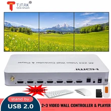 4K 2x3 TV Wall Splicer 2x2 Multi Screen Splicing Processor HDMI Video Wall Controller Fit KVM USB Player Mouse Keyboard RS232
4K 2x3 TV Wall Splicer 2x2 Multi Screen Splicing Processor HDMI Video Wall Controller Fit KVM USB Player Mouse Keyboard RS232
