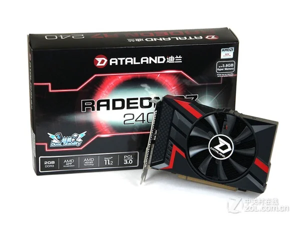 Видеокарта powercolor R7 240 1 ГБ ddr5 GPU radeon r7240 DDR3 видеокарта amd для игр карт HDMI | Компьютеры