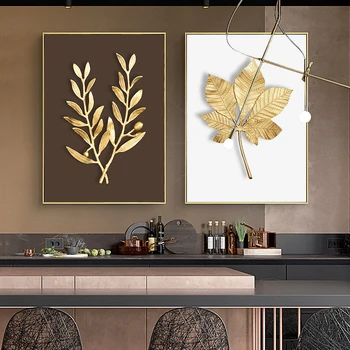 Abstract Plant Flower Wall Art Luxurious Golden Ginkgo Maple Leaves Poster Prints Home Living Room Wall Decor Picture
Abstract Plant Flower Wall Art Luxurious Golden Ginkgo Maple Leaves Poster Prints Home Living Room Wall Decor Picture