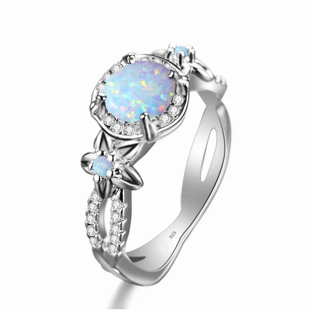 Szjinao Women 925 Sterling Silver Ring Undefined Gemstones Opal Rings Flower With Cubic Zirconia Cute Elegant Christmas Jewelry
Szjinao Women 925 Sterling Silver Ring Undefined Gemstones Opal Rings Flower With Cubic Zirconia Cute Elegant Christmas Jewelry