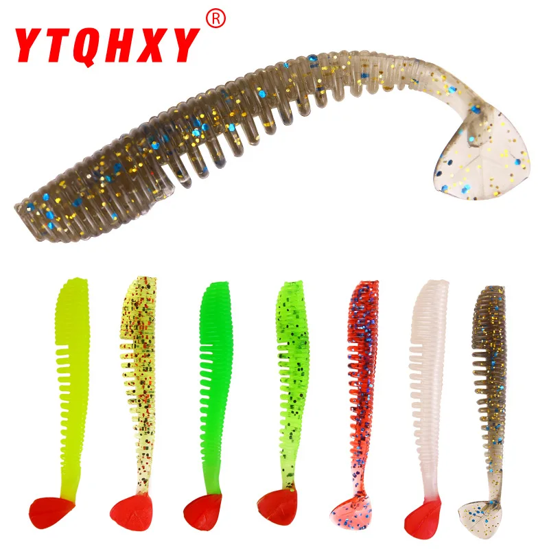 10 pcs/bag Two-Color T-Tail Soft Bait 8 Cm/2.5G Thread Lures Bait Silicone plastic Swimbait Shad
10 pcs/bag Two-Color T-Tail Soft Bait 8 Cm/2.5G Thread Lures Bait Silicone plastic Swimbait Shad