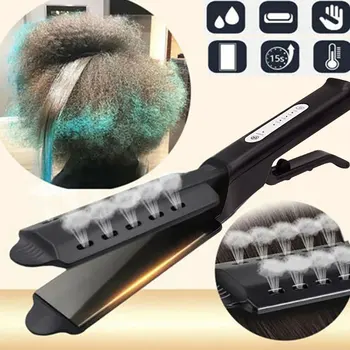 Professional Hair Straightener Negative Ionic Hair Straightener Ceramic Tourmaline steam Flat Irons Fast Hair Straightening Iron
Professional Hair Straightener Negative Ionic Hair Straightener Ceramic Tourmaline steam Flat Irons Fast Hair Straightening Iron