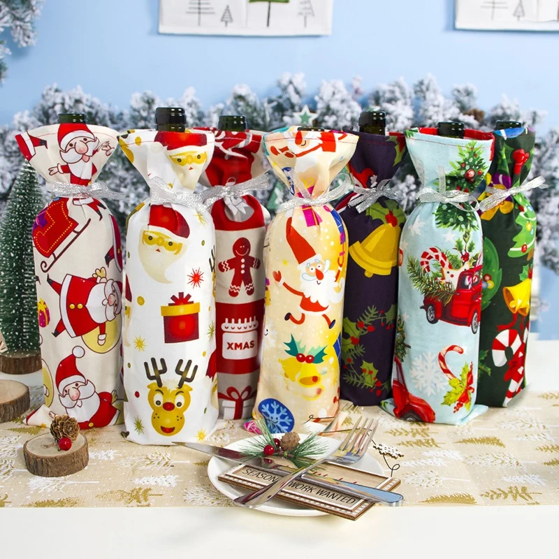 Christmas Wine Bottle Decoration Santa Claus Xmas Tree Bottle Cover Kitchen Decorations For New Year Christmas Dinner Party
Christmas Wine Bottle Decoration Santa Claus Xmas Tree Bottle Cover Kitchen Decorations For New Year Christmas Dinner Party