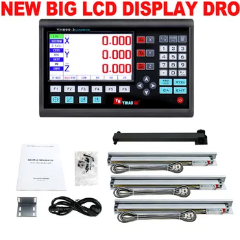 New Big Lcd Display Dro 3 Axis for Mill Lathe Machines Fast Shipping with 3 Pcs 5U Linear Scale Linear Encoder 0-1000mm Working
New Big Lcd Display Dro 3 Axis for Mill Lathe Machines Fast Shipping with 3 Pcs 5U Linear Scale Linear Encoder 0-1000mm Working