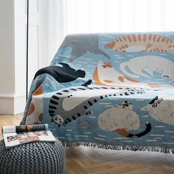 Cat Pattern Sofa Covers for Living Room Sofa Towel Picnic Cloth Decorative Tapestry Sofa Blanket Bed Blanket Carpet
Cat Pattern Sofa Covers for Living Room Sofa Towel Picnic Cloth Decorative Tapestry Sofa Blanket Bed Blanket Carpet