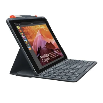 Logitech SLIM FOLIO Case with Intergrated Bluetooth Keyboard for iPad 5th and 6th Generation, Brand New Original Logitech ik1053
Logitech SLIM FOLIO Case with Intergrated Bluetooth Keyboard for iPad 5th and 6th Generation, Brand New Original Logitech ik1053
