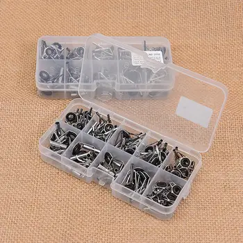 80Pcs Fishing Rod Guide Tips Top Eye Rings Line Repair Kit Circle Pole Rings Rod Pole Line Guides Eyes Sets
80Pcs Fishing Rod Guide Tips Top Eye Rings Line Repair Kit Circle Pole Rings Rod Pole Line Guides Eyes Sets