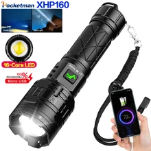 Super Bright XHP160 LED Flashlight USB Rechargeable Zoom Electric Display Torch Camping Portable Waterprof Work Light Lamp
Super Bright XHP160 LED Flashlight USB Rechargeable Zoom Electric Display Torch Camping Portable Waterprof Work Light Lamp