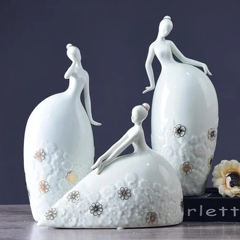 Jingdezhen Ceramic Beauty Figures Home Furnishing Articles Fashion Ornament Luxury Enchanting Gril Europe Decoration Art People
Jingdezhen Ceramic Beauty Figures Home Furnishing Articles Fashion Ornament Luxury Enchanting Gril Europe Decoration Art People
