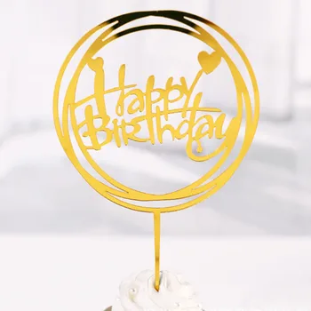 New Happy Birthday Acrylic Cake Topper Wedding Mirror Gold Cupcake Topper For Girls Birthday Party Cake Decorations Baby Shower 
New Happy Birthday Acrylic Cake Topper Wedding Mirror Gold Cupcake Topper For Girls Birthday Party Cake Decorations Baby Shower