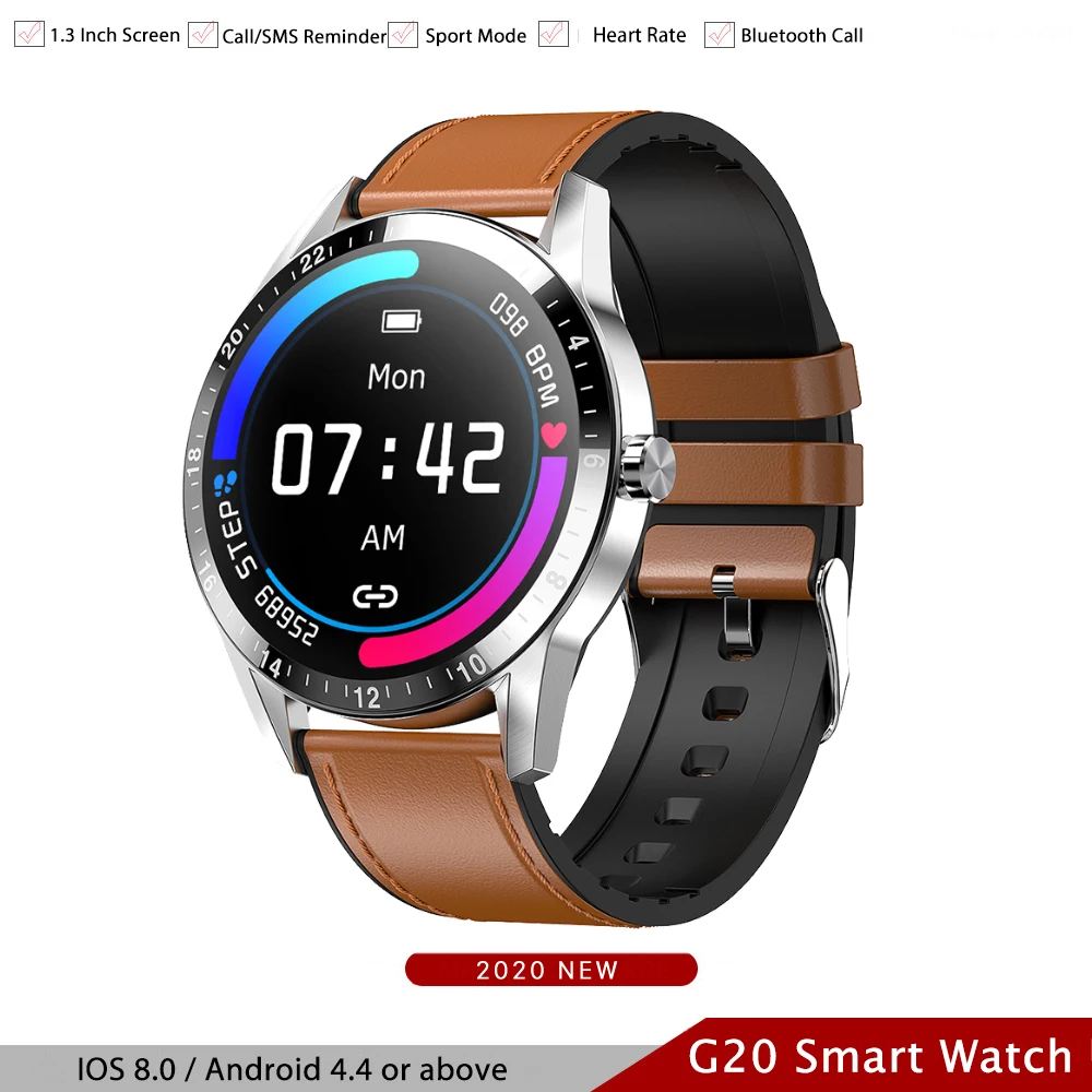 G20 Smart Watch Men Full Touch Big HD Screen Bluetooth Call Heart Rate Monitor Fitness Tracker Smartwatch For Android IOS Phone
G20 Smart Watch Men Full Touch Big HD Screen Bluetooth Call Heart Rate Monitor Fitness Tracker Smartwatch For Android IOS Phone