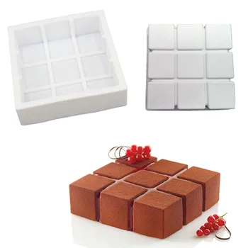 Silicone Molds 3D Geometric Cake Mold Dessert Muffin Baking Tools for Chocolate Mousse Chiffon Moulds Pastry Art Decor 
Silicone Molds 3D Geometric Cake Mold Dessert Muffin Baking Tools for Chocolate Mousse Chiffon Moulds Pastry Art Decor