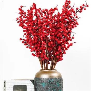 7Pcs Fake Fortune Fruit (5 stems/piece) 28.35" Length Simulation Christmas Fruits for Wedding Home Decorative Artificial Berry 
7Pcs Fake Fortune Fruit (5 stems/piece) 28.35" Length Simulation Christmas Fruits for Wedding Home Decorative Artificial Berry