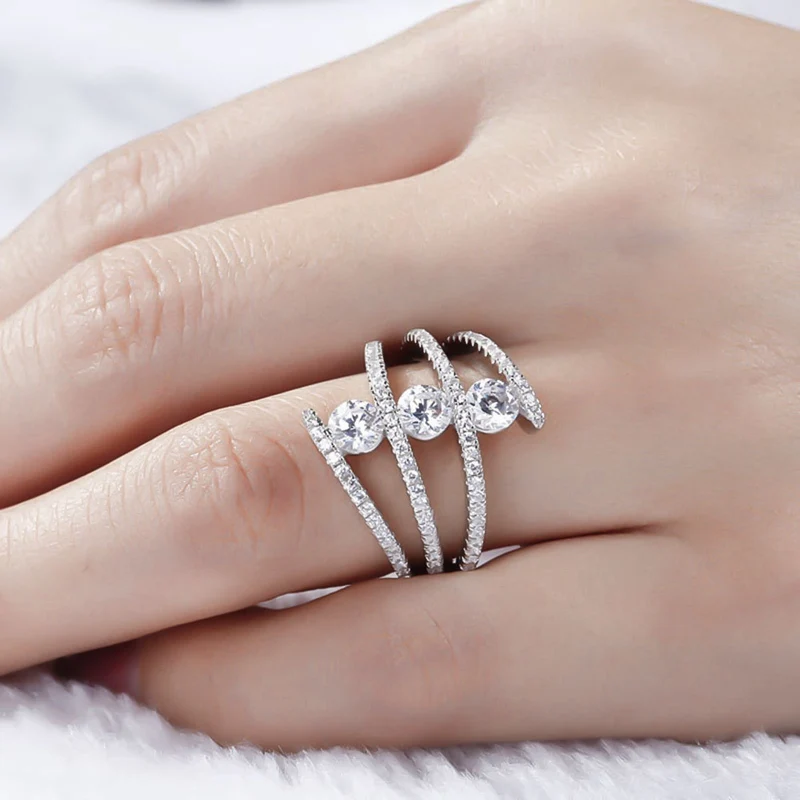 Banquet Exaggerated Lady Ring Multilayer Retro Cross Zirconia Micro Wedding Bride
Banquet Exaggerated Lady Ring Multilayer Retro Cross Zirconia Micro Wedding Bride
