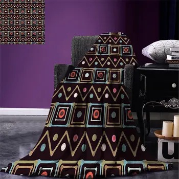 African Throw Blanket Horizontal Native Borders in Lively Colors Squares Zig Zag Stripes with Little Dots Blanket for Bed Couch
African Throw Blanket Horizontal Native Borders in Lively Colors Squares Zig Zag Stripes with Little Dots Blanket for Bed Couch