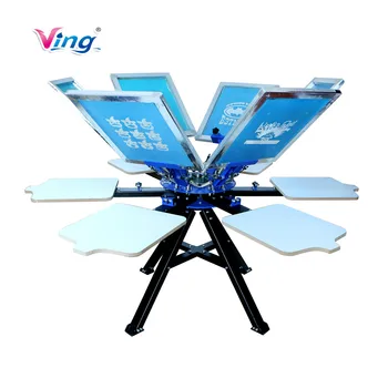 6 Color Screen Printing Press 6 Station Printer Double Rotary Print Equipment
6 Color Screen Printing Press 6 Station Printer Double Rotary Print Equipment