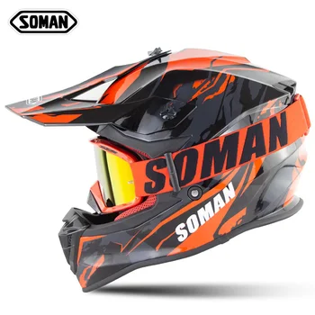 SOMAN Off Road Downhill Helmet Dirt Bike Helmet Motocross Helmet With Goggles Cross Country Helm MX Capacetes Moto Casco Casque
SOMAN Off Road Downhill Helmet Dirt Bike Helmet Motocross Helmet With Goggles Cross Country Helm MX Capacetes Moto Casco Casque
