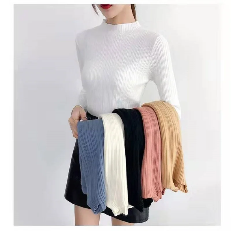 New Women's Pullover Turtleneck Sweater Spring Winter Slim Basic Tops Sweaters Women Solid Casual Ladies Long sleeves Sweaters
New Women's Pullover Turtleneck Sweater Spring Winter Slim Basic Tops Sweaters Women Solid Casual Ladies Long sleeves Sweaters