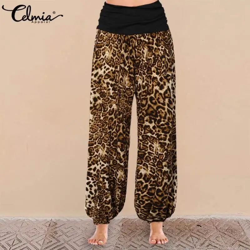 Celmia Fashion Leopard Print Womens Pants High Elastic Waist Trousers Loose Casual Long Palazzo Plus Size S-5XL Pantalon Femme
Celmia Fashion Leopard Print Womens Pants High Elastic Waist Trousers Loose Casual Long Palazzo Plus Size S-5XL Pantalon Femme