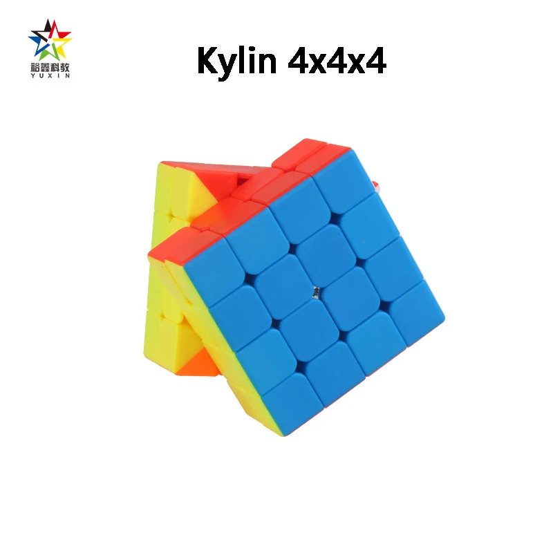 Оригинальный Yuxin черный Kylin 4x4x4 куб головоломка 60 мм Zhisheng 4x4 волшебный скоростной