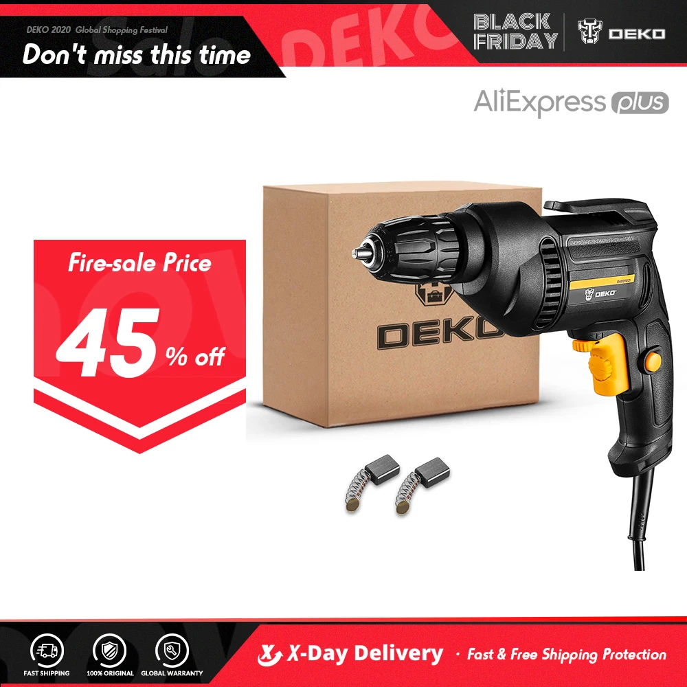 DEKO DKED10Z1 220V Electric Screwdriver 2 Functions Electric Drill Machine Power Tools Electric Tools
DEKO DKED10Z1 220V Electric Screwdriver 2 Functions Electric Drill Machine Power Tools Electric Tools