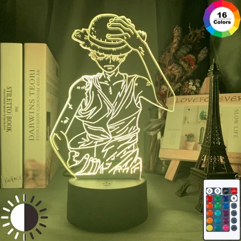 Anime ONE PIECE Monkey D Luffy Figure Kids Night Light Led Color Changing Atmosphere for Child Bedroom Bedside Decor Desk Lamp
Anime ONE PIECE Monkey D Luffy Figure Kids Night Light Led Color Changing Atmosphere for Child Bedroom Bedside Decor Desk Lamp