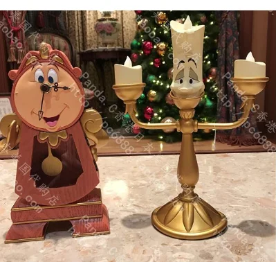 Beauty And The Beast Candleholder Lumiere Candlestick Cogsworth Clock Candle Holders Aliexpress