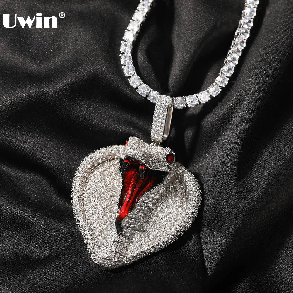 UWIN ожерелье с подвеской в виде кобры со льдом из фианита Подвески на Хэллоуин Модные украшения в стиле хип-хоп Прямая доставка
UWIN ожерелье с подвеской в виде кобры со льдом из фианита Подвески на Хэллоуин Модные украшения в стиле хип-хоп Прямая доставка