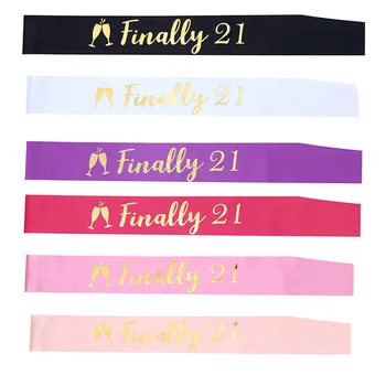 Finally 21 Ribbon Sash For Women Girls 21st Birthday Baby Sash Party Decorations Happy Birthday Party Supplies NW06
Finally 21 Ribbon Sash For Women Girls 21st Birthday Baby Sash Party Decorations Happy Birthday Party Supplies NW06