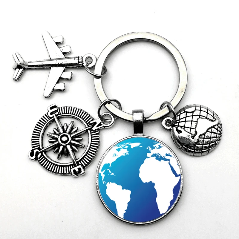 Earth Keychain Airplane Pendant Travel around world Earth Compass Commemorative Keychain Personality Gifts Popular In The World
Earth Keychain Airplane Pendant Travel around world Earth Compass Commemorative Keychain Personality Gifts Popular In The World