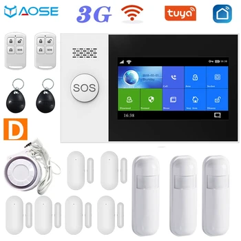 PG-107 3G GSM WiFi Home Alarm System Tuya Smart Life APP control Security Alarm Kit PIR Sensor support Alexa & Google Assistant 
PG-107 3G GSM WiFi Home Alarm System Tuya Smart Life APP control Security Alarm Kit PIR Sensor support Alexa & Google Assistant