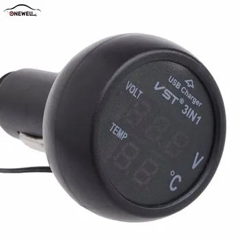 2.1A USB Charger 3 in 1 Multifunction Car USB Charger Thermometer Voltmeter Digital Meter Monitor s
2.1A USB Charger 3 in 1 Multifunction Car USB Charger Thermometer Voltmeter Digital Meter Monitor s