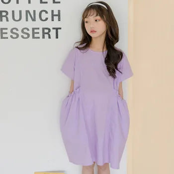 Purple Girls Casual Dress with Pockets 8 10 12 years Summer 2020 Korean style Kids Girl Outfit
Purple Girls Casual Dress with Pockets 8 10 12 years Summer 2020 Korean style Kids Girl Outfit