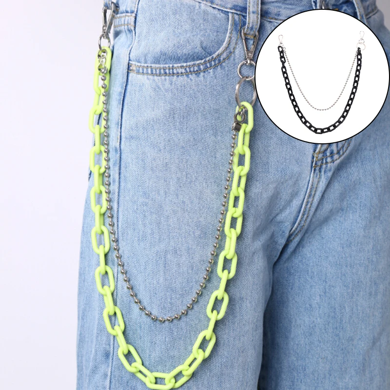 1/2 Layer Belt Key Chain Punk Hip-hop Trendy Waist Chain Unisex Pants Jeans Long Metal Clothing Accessories Jewelry Candy Color
1/2 Layer Belt Key Chain Punk Hip-hop Trendy Waist Chain Unisex Pants Jeans Long Metal Clothing Accessories Jewelry Candy Color