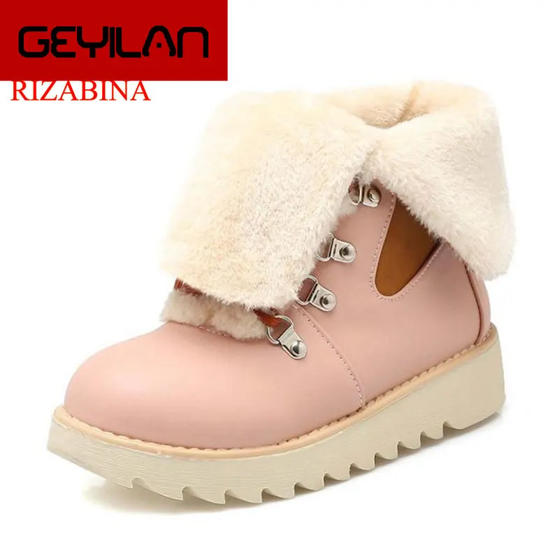 Size 34-43 Women Ankle Snow Boots Cross Strap Warm Fur Shoes Cold Winter Botas Thick Fur Short Boots Women Footwears
Size 34-43 Women Ankle Snow Boots Cross Strap Warm Fur Shoes Cold Winter Botas Thick Fur Short Boots Women Footwears
