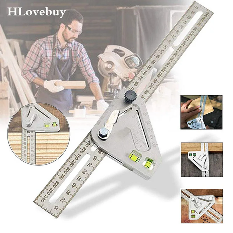 Aluminum Alloy Speed Square Protractor Miter Framing Tri-square Line Scriber Saws Guide Measuring Meter Carpenter Ruler Gauges
Aluminum Alloy Speed Square Protractor Miter Framing Tri-square Line Scriber Saws Guide Measuring Meter Carpenter Ruler Gauges