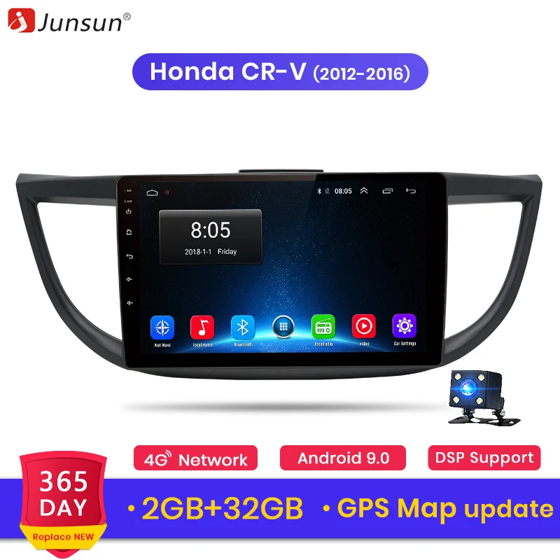 Junsun Android 9.0 4G Auto Car Radio Central Multimidia Audio Player Navigation GPS 2 Din For Honda CRV 2012 2013 2014 2015 2016
Junsun Android 9.0 4G Auto Car Radio Central Multimidia Audio Player Navigation GPS 2 Din For Honda CRV 2012 2013 2014 2015 2016