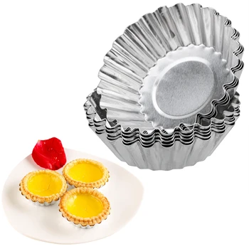 NICEYARD 10pcs/set Aluminum Alloy Flower Shape Cupcake Mold Non-stick Ripple Egg Tart Mold Pudding Jelly Mold Muffin Baking Cup
NICEYARD 10pcs/set Aluminum Alloy Flower Shape Cupcake Mold Non-stick Ripple Egg Tart Mold Pudding Jelly Mold Muffin Baking Cup