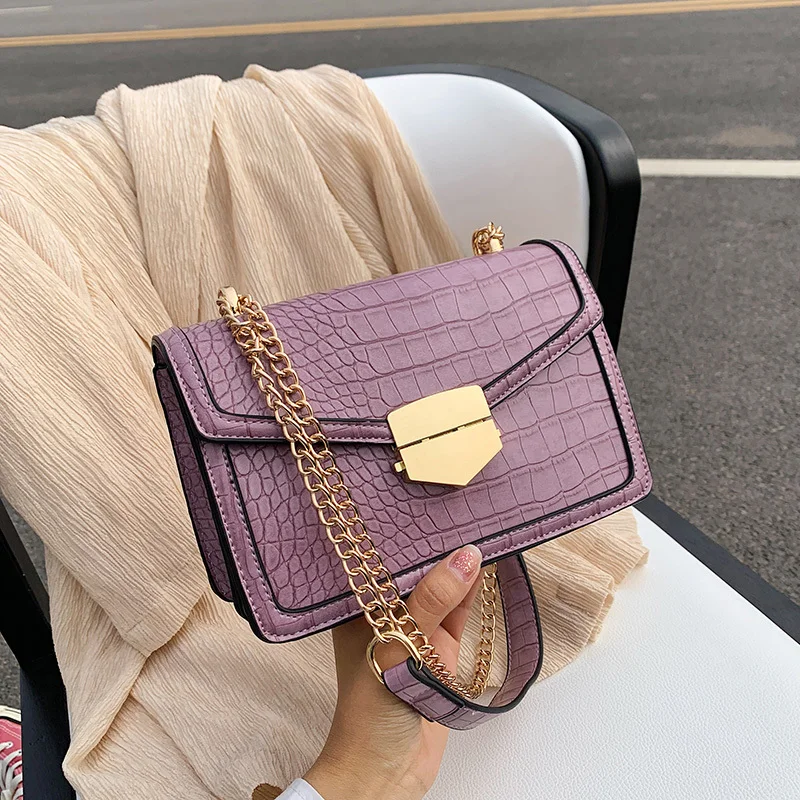 Crocodile Pattern Crossbody Bags For Women 2020 Small Chain Handbag Small Bag PU Leather Hand Bag Ladies Designer Shoulder Bags
Crocodile Pattern Crossbody Bags For Women 2020 Small Chain Handbag Small Bag PU Leather Hand Bag Ladies Designer Shoulder Bags