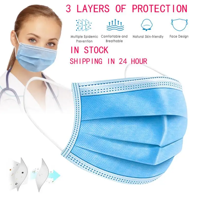 1/50 Pcs Dust-proof Disposable Masks With Elastic Earrings 3 Layers Of Breathable Can Block Dust Air Pollution Anti Flu
1/50 Pcs Dust-proof Disposable Masks With Elastic Earrings 3 Layers Of Breathable Can Block Dust Air Pollution Anti Flu