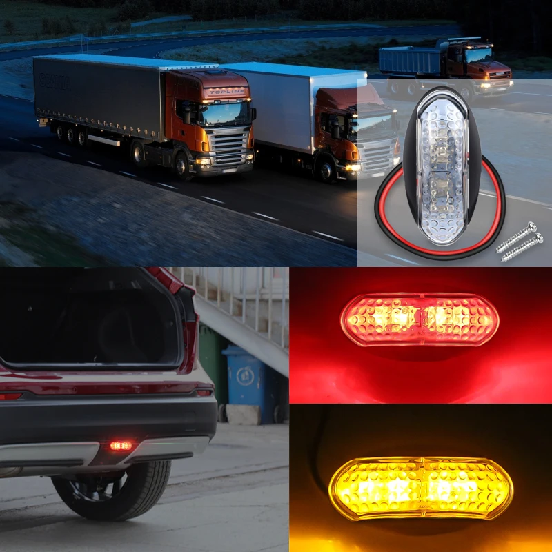 2 PCS 4 LED Trailer Truck Width Light Clear Side Marker 9-30V Diving Clear Light New Truck Side Light Car Modeling
2 PCS 4 LED Trailer Truck Width Light Clear Side Marker 9-30V Diving Clear Light New Truck Side Light Car Modeling