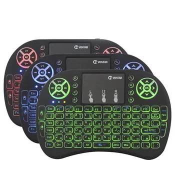 2.4G I8 Mini Keyboard Wireless Keyboard Backlit Air Mouse English Russian Spanish French Remote Control for Android TV BOX
2.4G I8 Mini Keyboard Wireless Keyboard Backlit Air Mouse English Russian Spanish French Remote Control for Android TV BOX