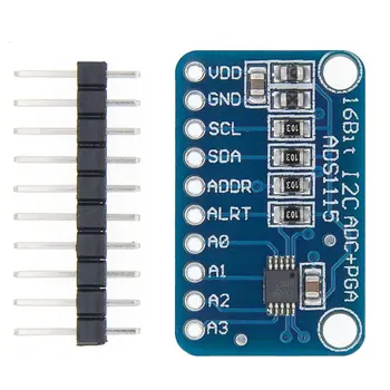 Ads1115 Ultra-Small 16-Bit Precision Analog-To-Digital Converter Adc 4-Channel Development Board Module
Ads1115 Ultra-Small 16-Bit Precision Analog-To-Digital Converter Adc 4-Channel Development Board Module