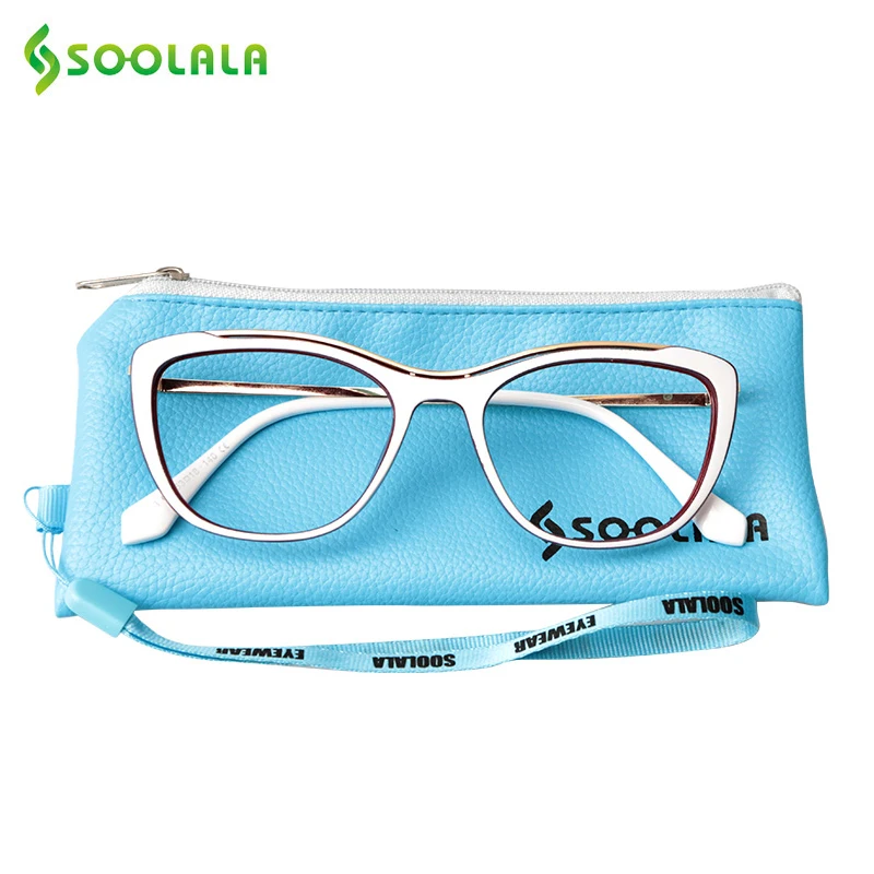 SOOLALA Metal Arms Cat Eye Eyeglasses Frame Women Alloy Clear Lens Optical Frames Prescription Spectacles Eyewear
SOOLALA Metal Arms Cat Eye Eyeglasses Frame Women Alloy Clear Lens Optical Frames Prescription Spectacles Eyewear