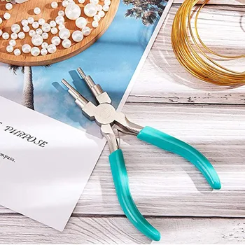 6 In 1 Carbon Steel Bail Making Pliers With Handle Hand Tools Rustproof DIY For Jewelry Easy Grip Wire Looper Crafts Portable
6 In 1 Carbon Steel Bail Making Pliers With Handle Hand Tools Rustproof DIY For Jewelry Easy Grip Wire Looper Crafts Portable